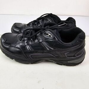 Vionic Women's Walk Black Leather Walking Shoes‎ Sneakers Size 9 GUC